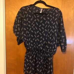 Peacock Blouse with gathered waist